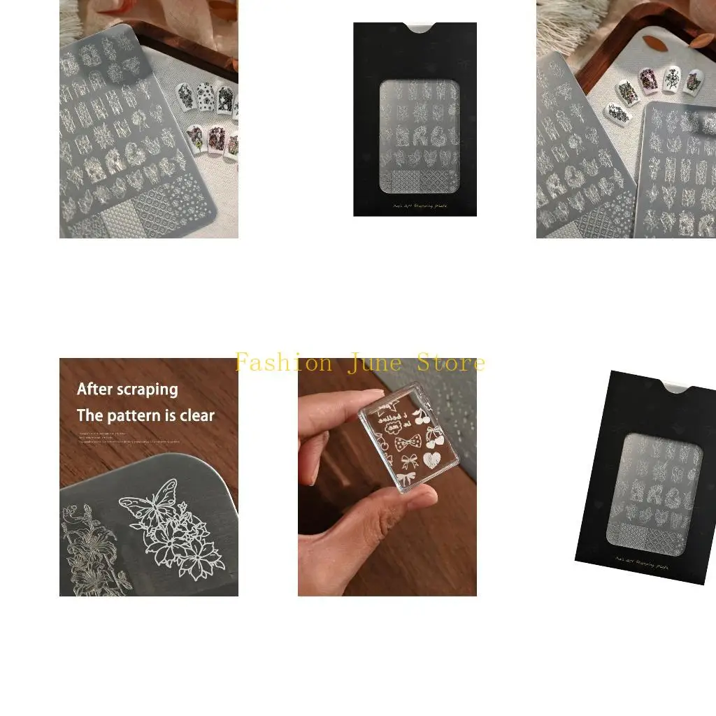 

N5KA Artistic Stamping Plate Featuring Delicate Butterfly And Floral Motifs