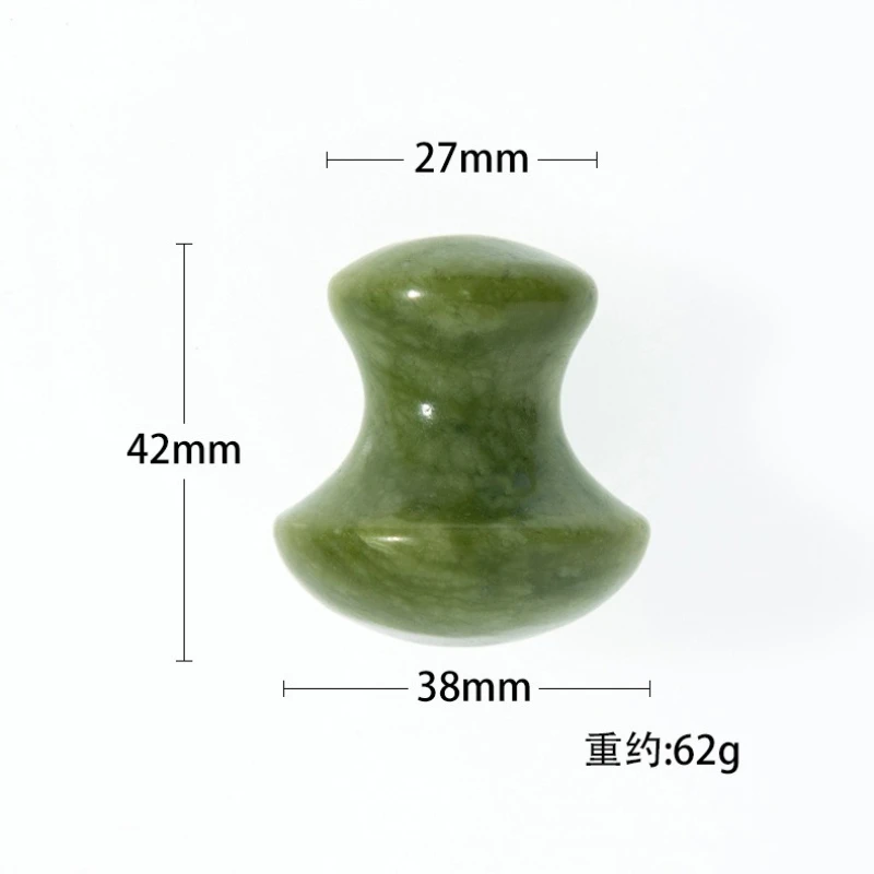 1 Pcs 천연 녹색 석영 스톤 마사지 페이셜 롤러 뷰티 침술 피부 페이셜 케어 마사지 안티 에이징 도구