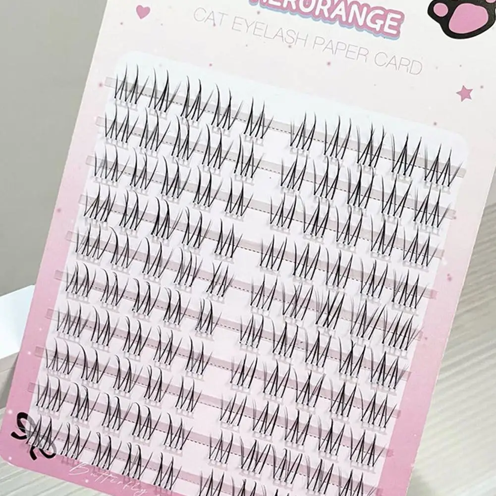 30/60/100 Clusters False Eyelashes Natural self-adhesive Individual Cluster Upper Eyelashes Segmented Curling Eyelash Extension