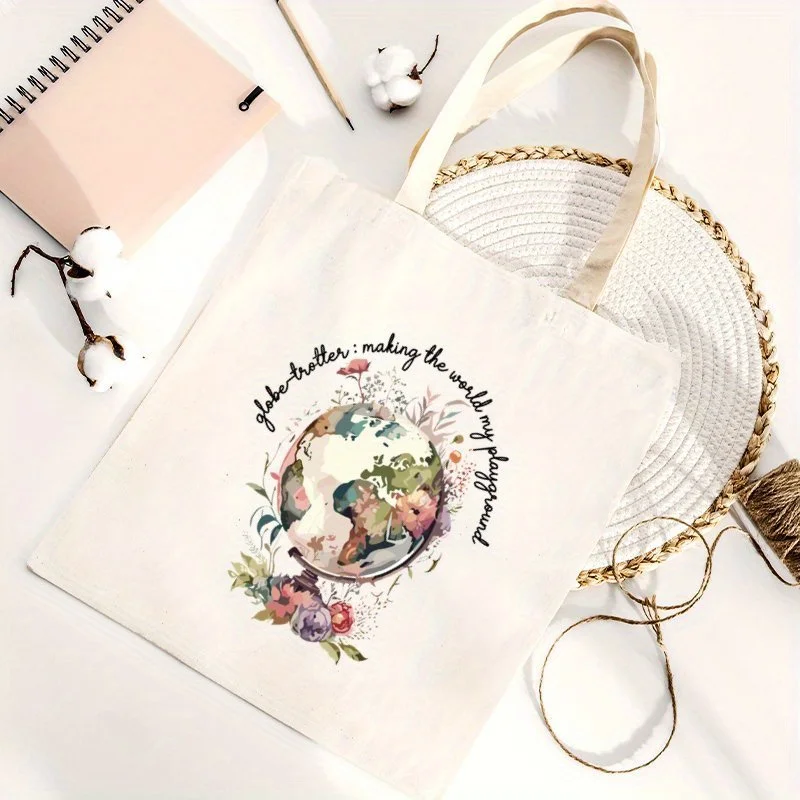The Color Variation Is a Normal Manufacturing Characteristic, Not a Defect. Outdoor Exploration Tote Bag, Unisex Couple, Scenery