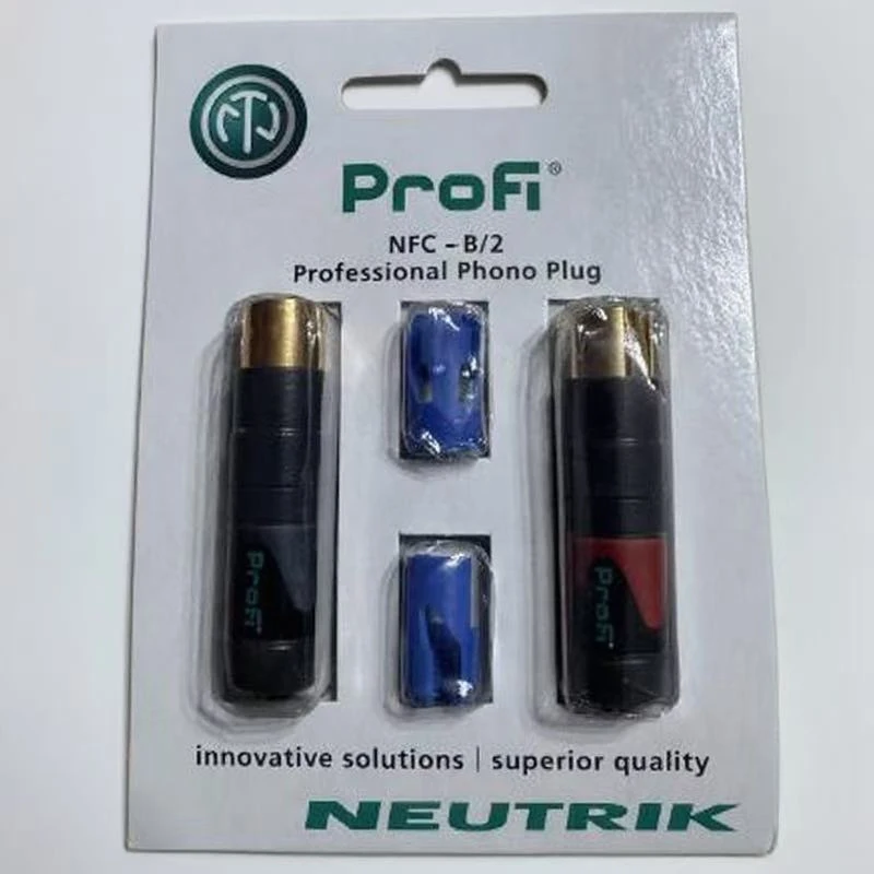 

Original authentic Swiss neutrik NF2C-B/2 RCA Plug Cable Connectors for Speaker Audio for audio cables