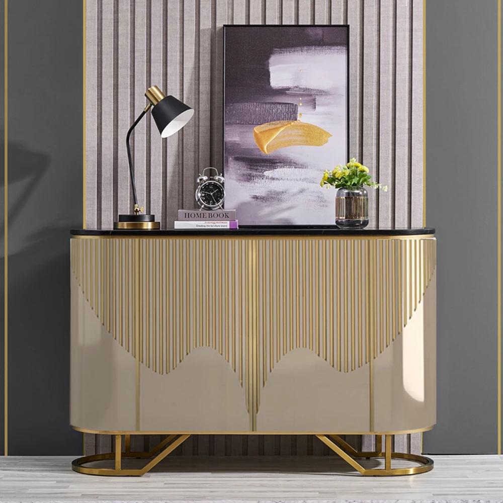 

Living Room Storage Cabinet Metal Design Big Showcase Wine Sideboard Luxury Bedroom Meuble De Rangements Home Accessories