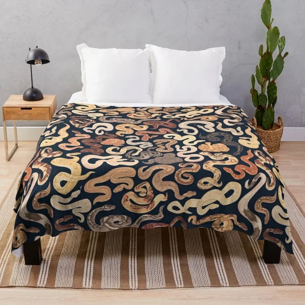 

Morph flavored noodles in dark blue Throw Blanket funny gift Luxury Brand bed plaid Decorative Sofas Blankets