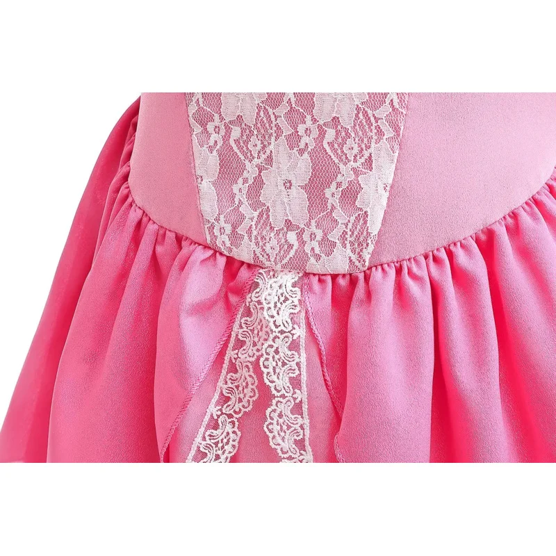 Vestido de princesa melocotón para niña, disfraz de Cosplay, trajes de actuación de escenario para niños, ropa de fiesta de cumpleaños elegante de Carnaval 2023