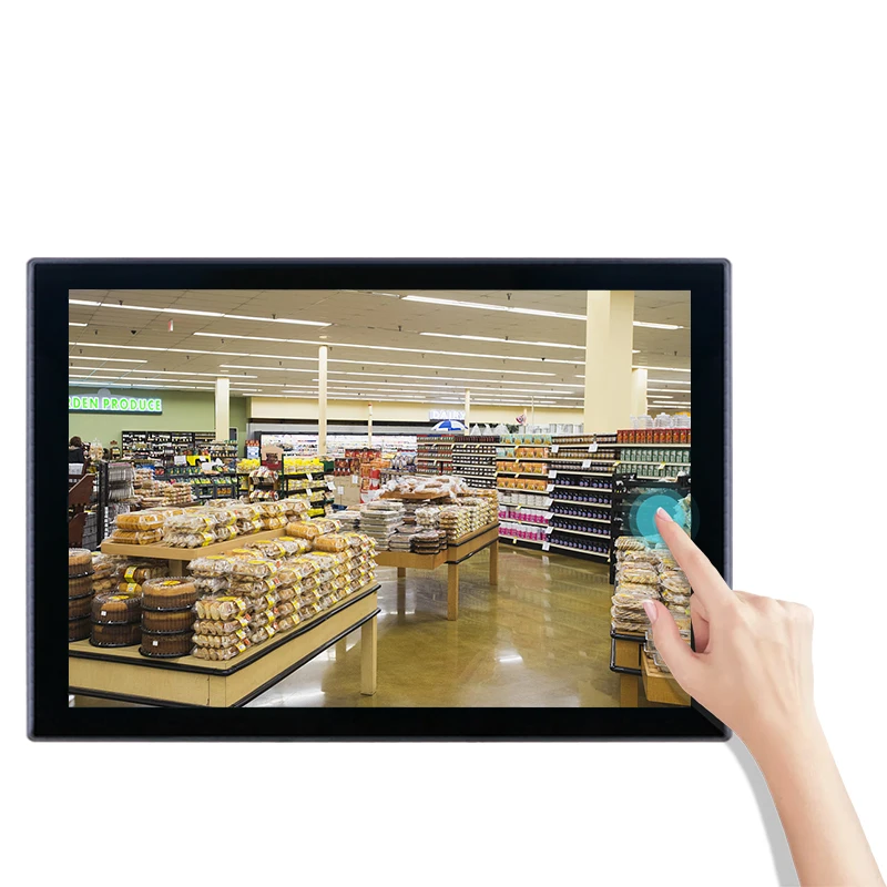 Layar sentuh 15.6 inci monito panel tablet kios industri layar lcd dengan bezel 3mm