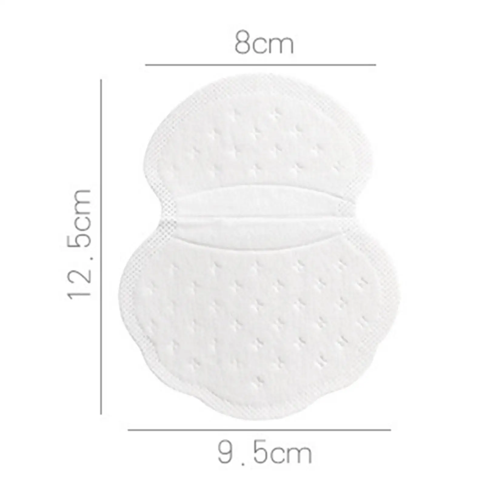 แผ่นซับเหงื่อใต้วงแขนแบบใช้แล้วทิ้งไม่มีรสมองเห็นได้สำหรับฤดูร้อน100X