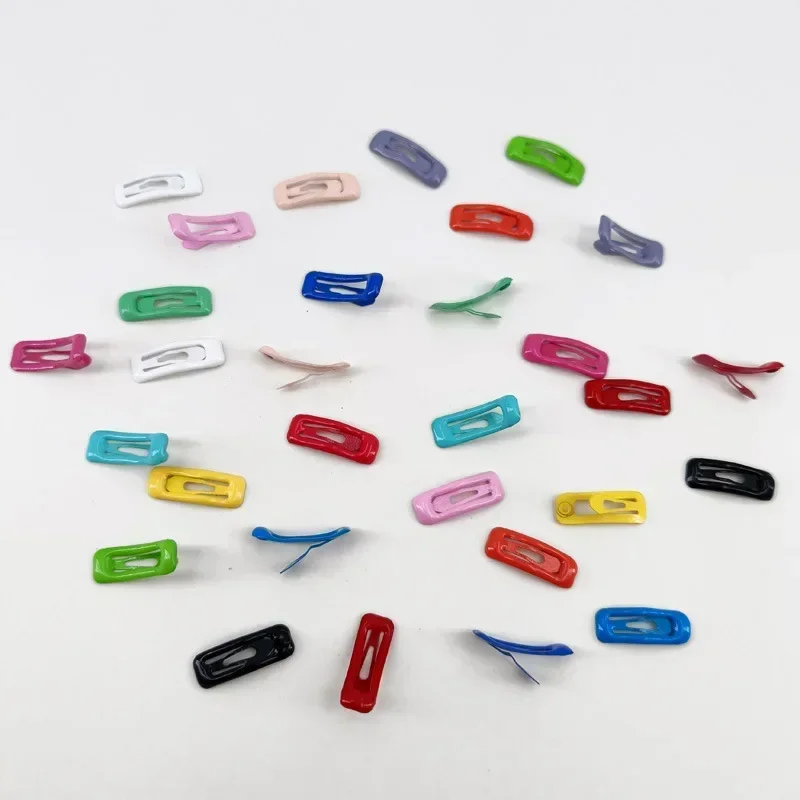 Colorful BB Clip Pet Hairpin Mini Square Clip Sweet Puppy Hairpin Dog Grooming Hair Accessory Supplies Random Color 2CM