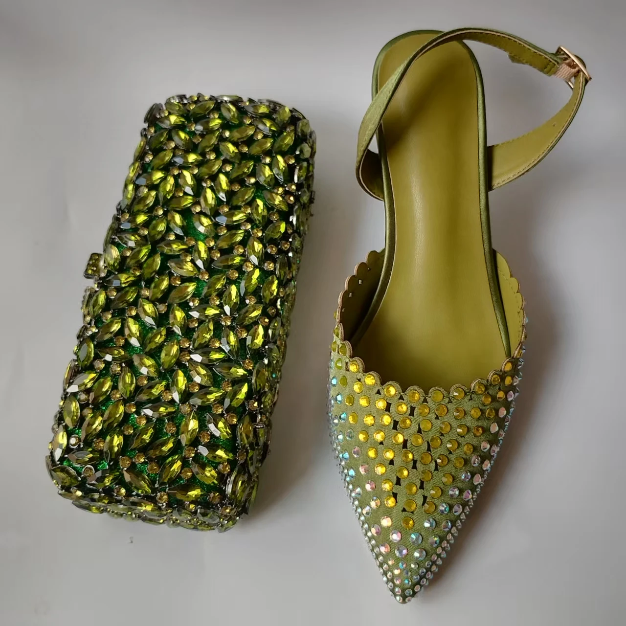 Green shoes and matching bag-AliExpress