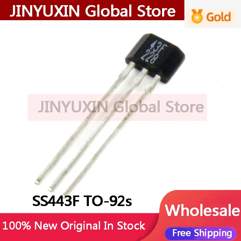 10Pcs 43F 43AF SS443F DH43F YS43F Hall Sensor SS43F SS443A TO92 IC In Stock Wholesale