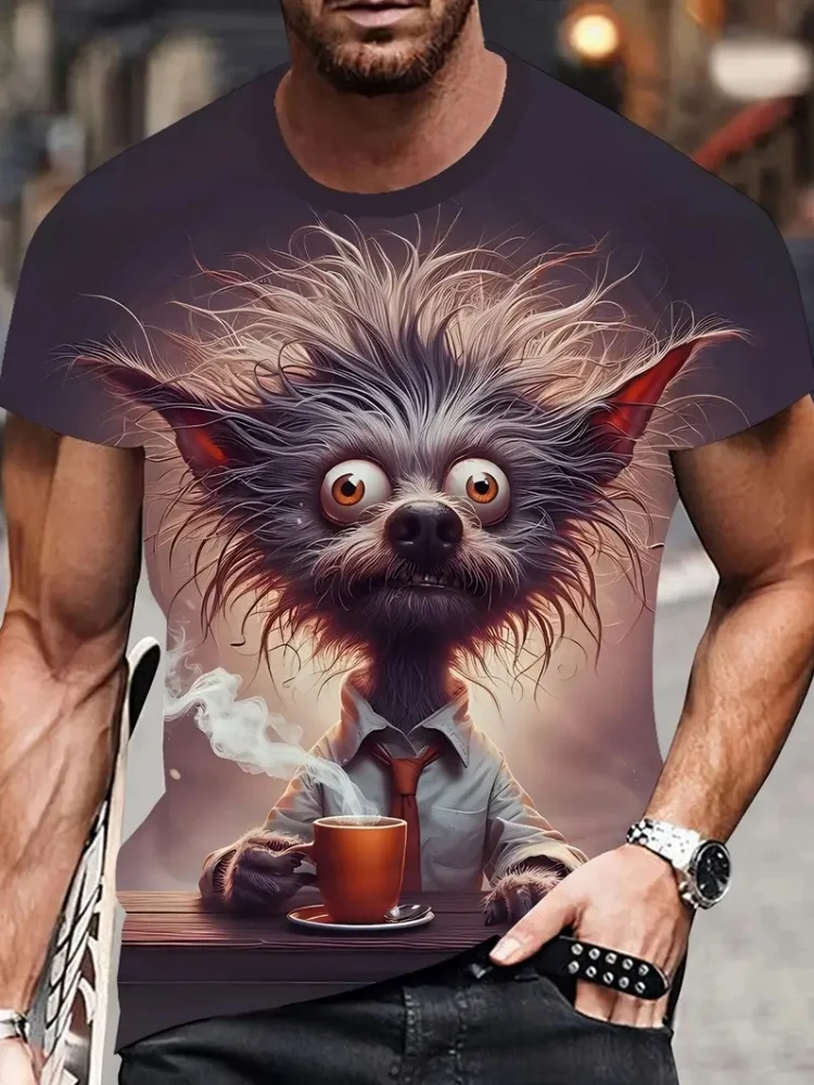 جديد مضحك الدهون القط المطبوعة الرجال تي شيرت قصير الأكمام للجنسين الصيف الترفيه تيز الحيوان ثلاثية الأبعاد طباعة موضة طاقم الرقبة لطيف الملابس