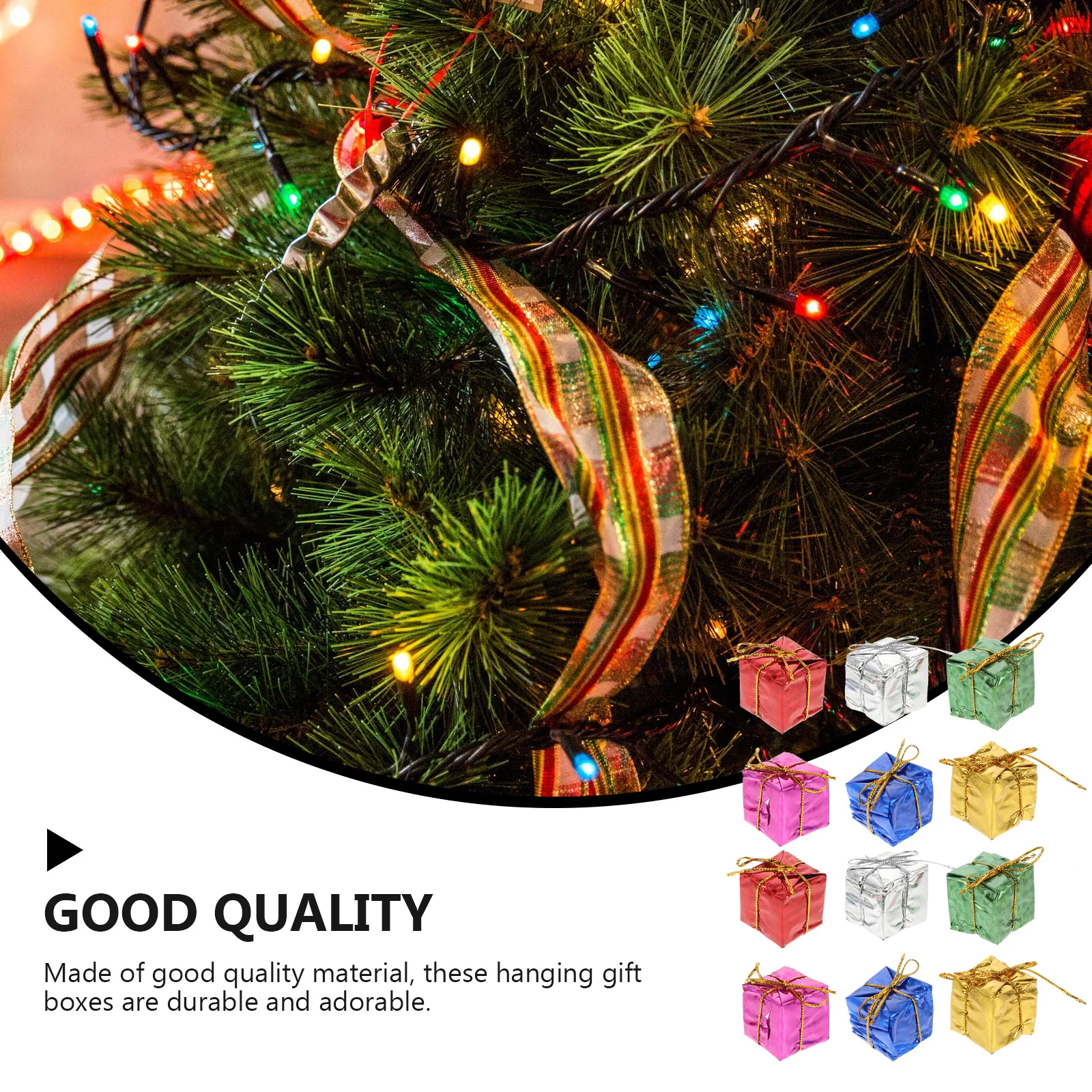 

72Pcs Xmas Tree Hanging Decor Mini Gift Boxes Cute Christmas Pendants Holiday Party Supplies Christmas Hanging Pendants