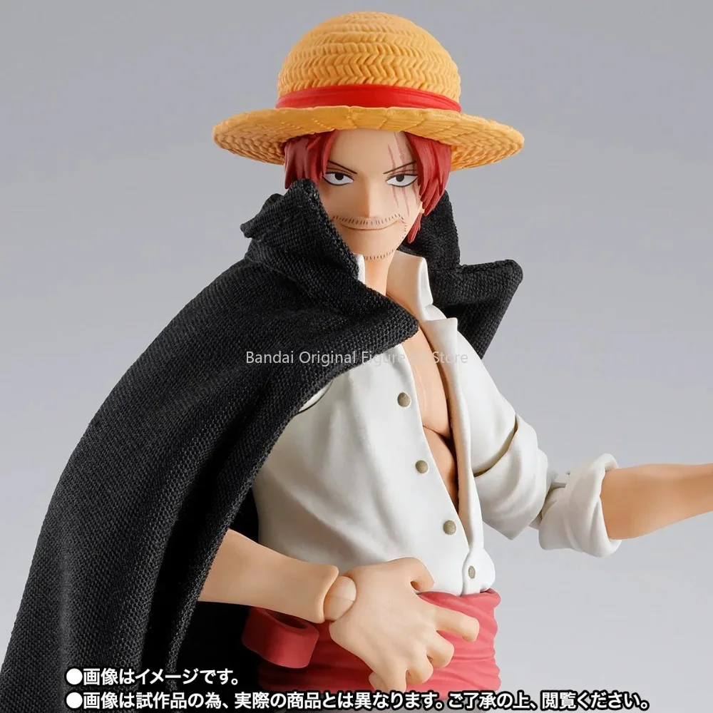 Original BANDAI S.H.Figuarts One Piece Shanks ลิง D Luffy อะนิเมะรูปของเล่น SHF PVC Collection Action ตุ๊กตาตุ๊กตา