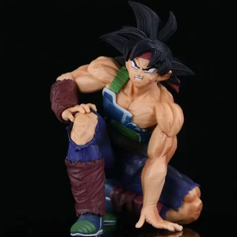 Dragon Ball Super Anime BWFC SMSP agachado Bardock Super Saiyan Figura Ornamento Coleção Presente