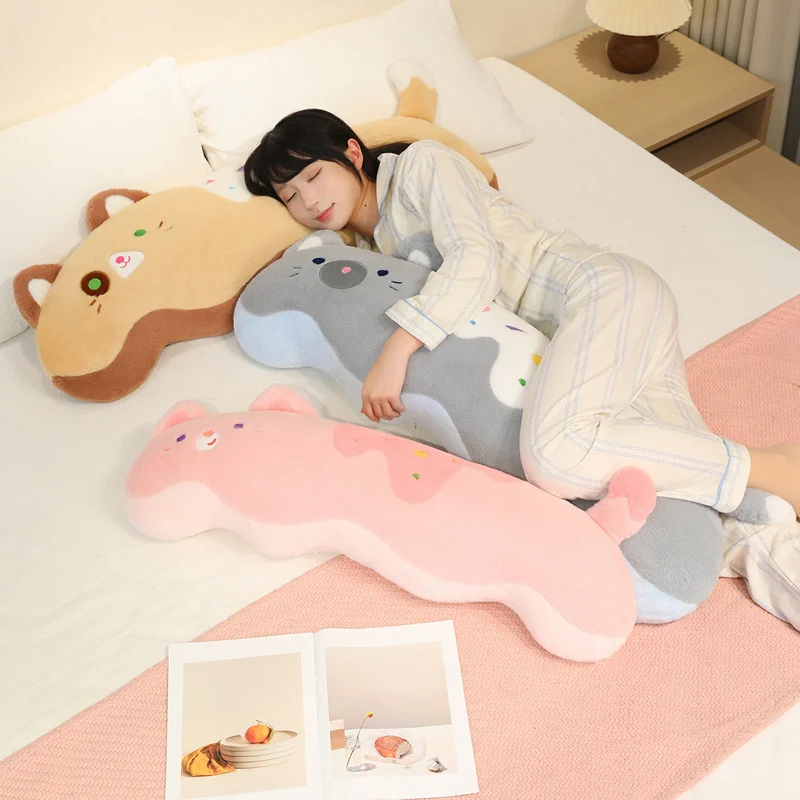 

Кремовая подушка для кошки: супермягкий офисный компаньон, забавный и милый домашний декор, идеальный подарок для друзей и семьи