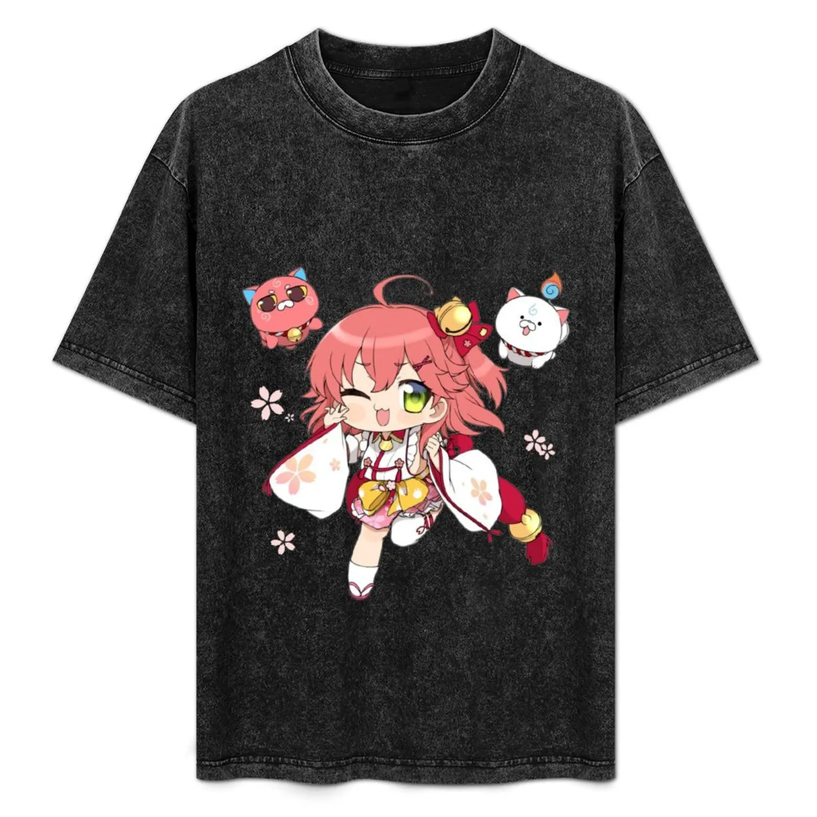 

Sakura Miko Chibi T-Shirt vintage clothes vintage t shirts slim fit t shirts for men