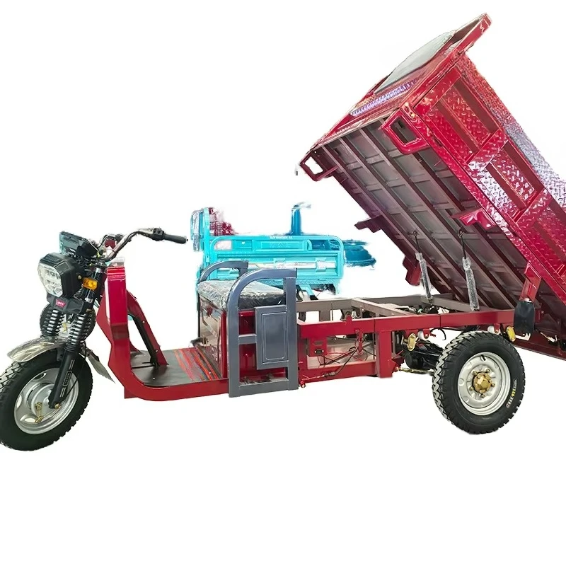 QQA Heavy-duty 3-wheel electric tricycle for commercial cargo transportation 72V 1000 kg load capacity Open body type