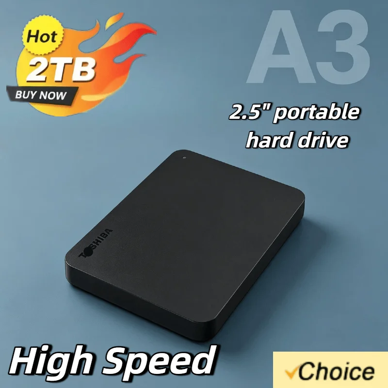 

Toshiba For OEM Expansion HDD Drive A3 Disk 500GB 1TB 2TB USB3.0 External HDD 2.5 Inch Portable External Hard Disk BOX