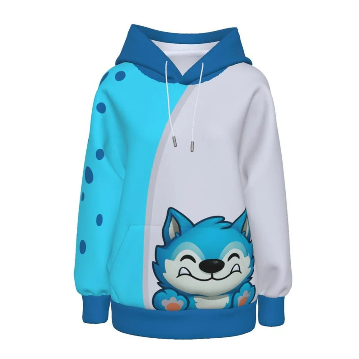Sudadera con capucha Azure Chappa con orejas, inspirada en Palia, ropa para gamers, sudadera informal unisex linda para niños y niñas