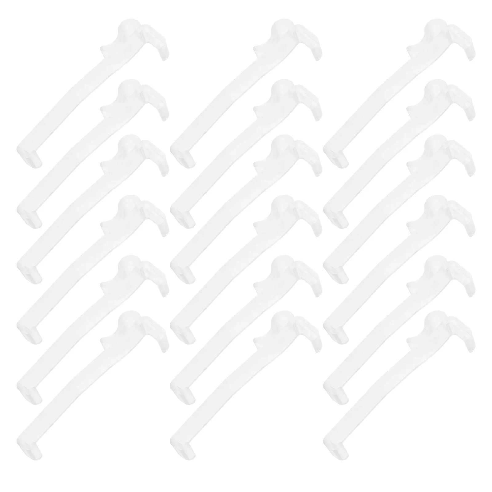 

30Pcs Clear Hidden Blind Valance Clips Versatile Use for Vertical Horizontal Blinds Window Treatment Plastic Valance Clips