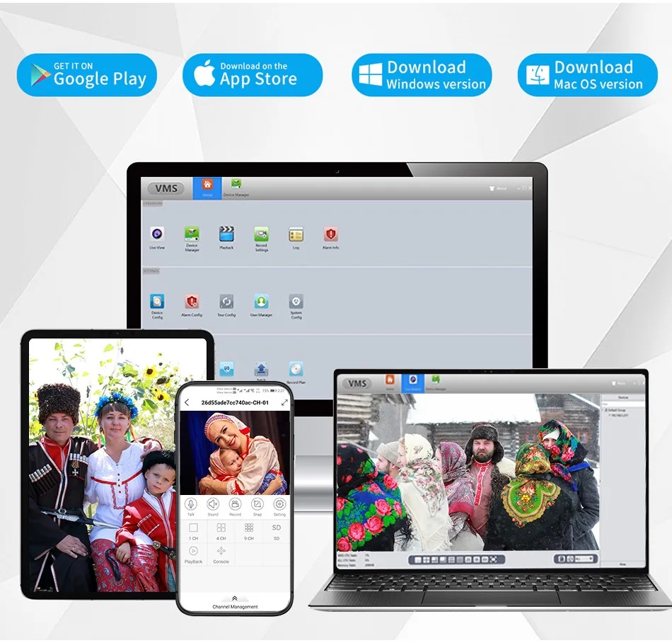 กล้องวงจรปิด Teli Vision Home Office 5MP 16 ช่อง แบบโดม พร้อมเซ็นเซอร์ CMOS ตัวเลือกการจัดเก็บข้อมูล NVR ระบบกล้องวงจรปิดสำหรับบ้านและสำนักงาน