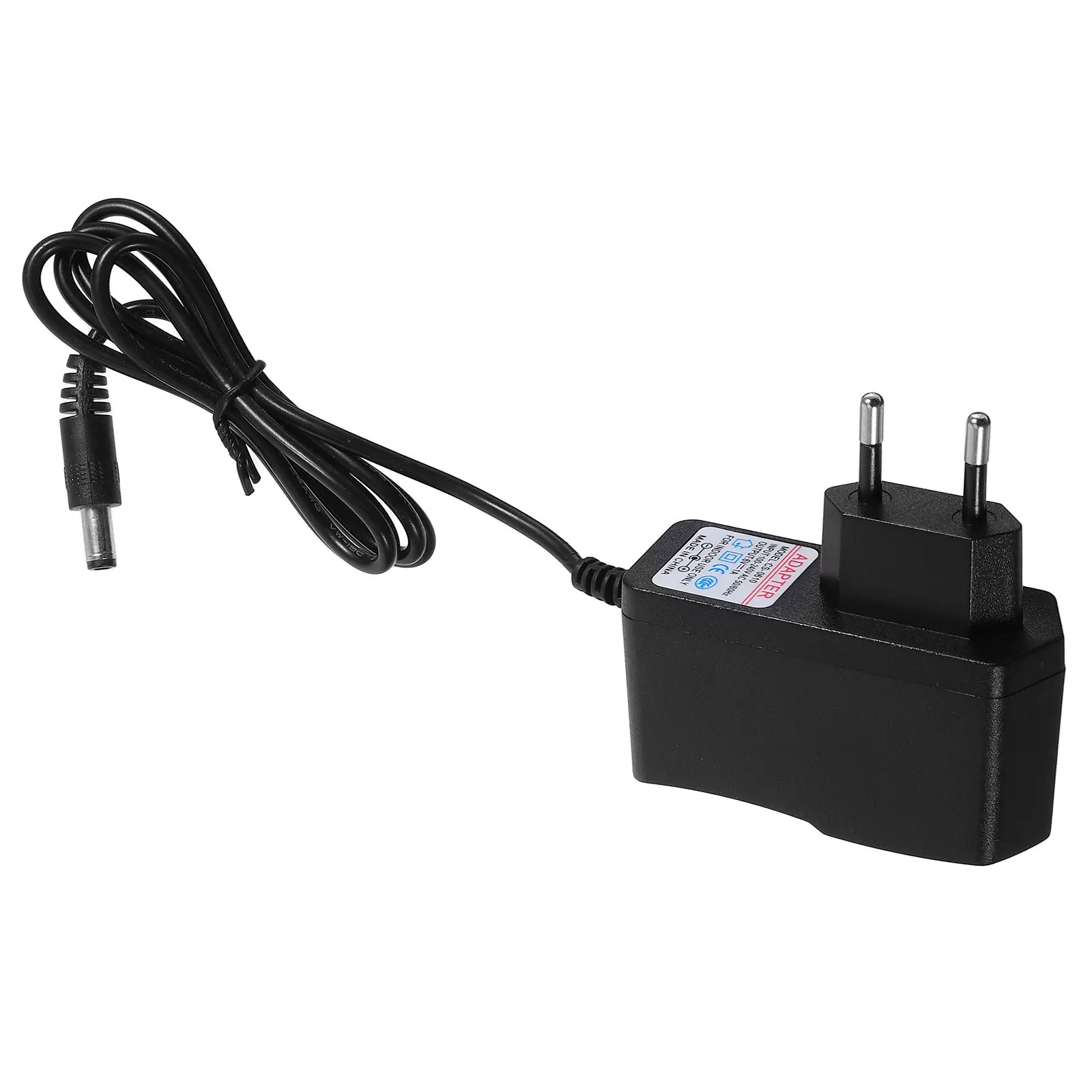 220-240V 6V 1A Power Adapter Charger Black Plastic Metal 5.5mm X 2.1mm Eu Plug High Performance Portable Suitable for Home