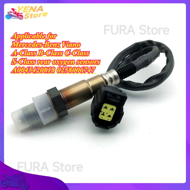 

Applicable to Mercedes-Benz Viano A-Class B-Class C-Class S-Class rear oxygen sensors A0045420818 0258006747 Oxygen O2 sensor