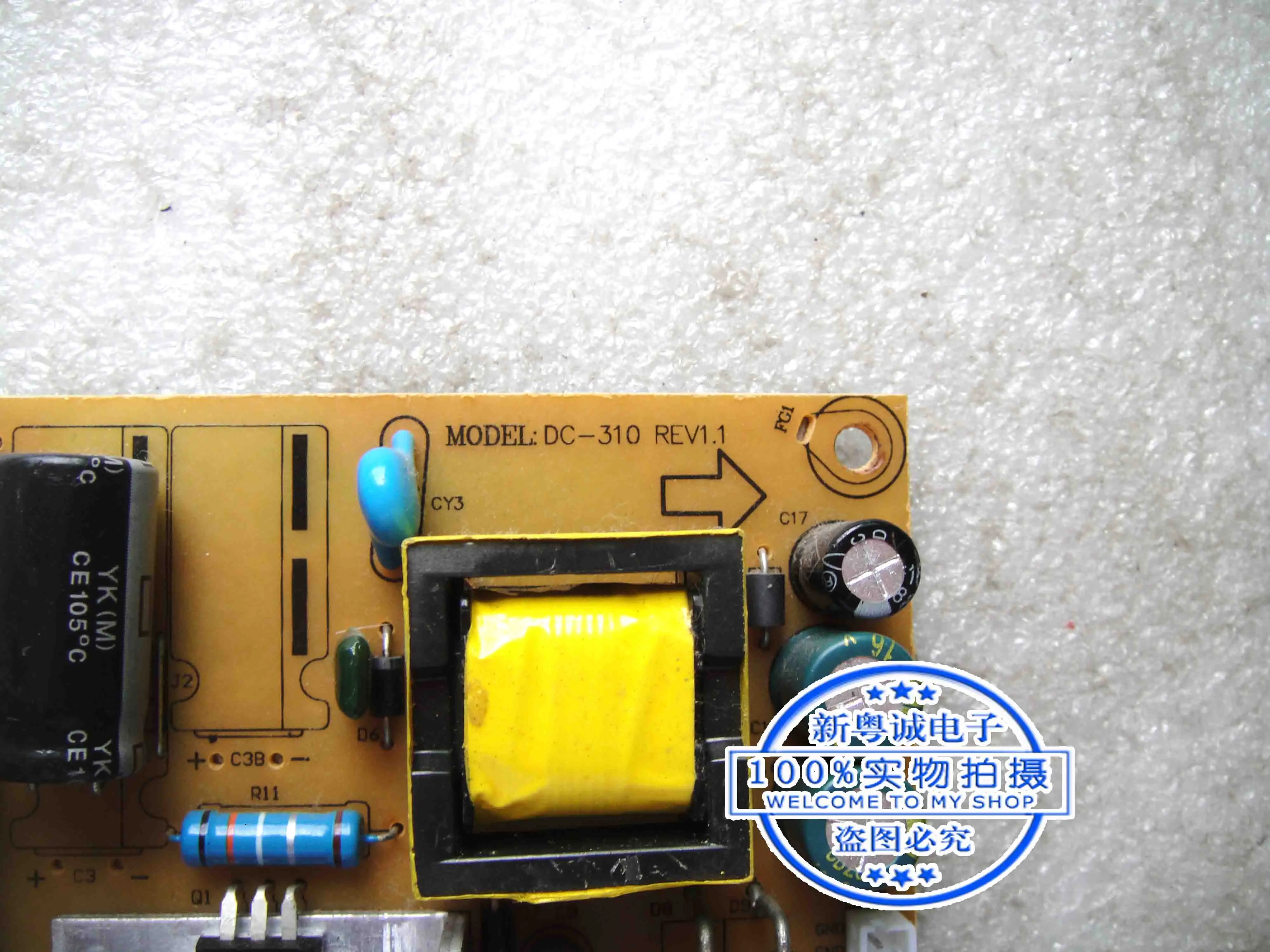 Universal LED Power Supply Board, LCD Fonte de Alimentação, Built-in, DC-310, REV1.1, 12V, 3A