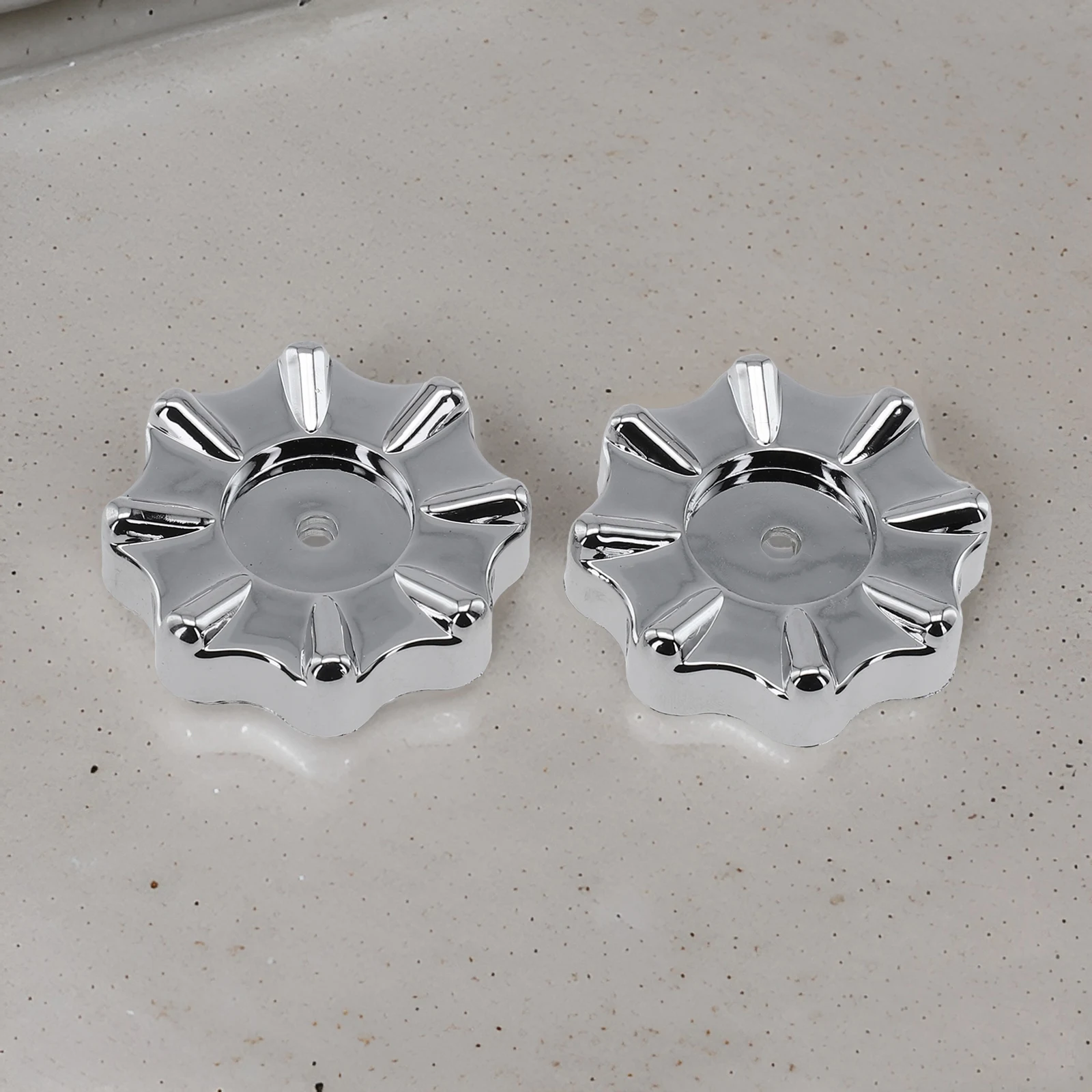 

2pcs Knob Handles Wheel Handle 50mm Overall Dia Faucet Handles For Air Conditioner Knob Manifold Gauges Plastic