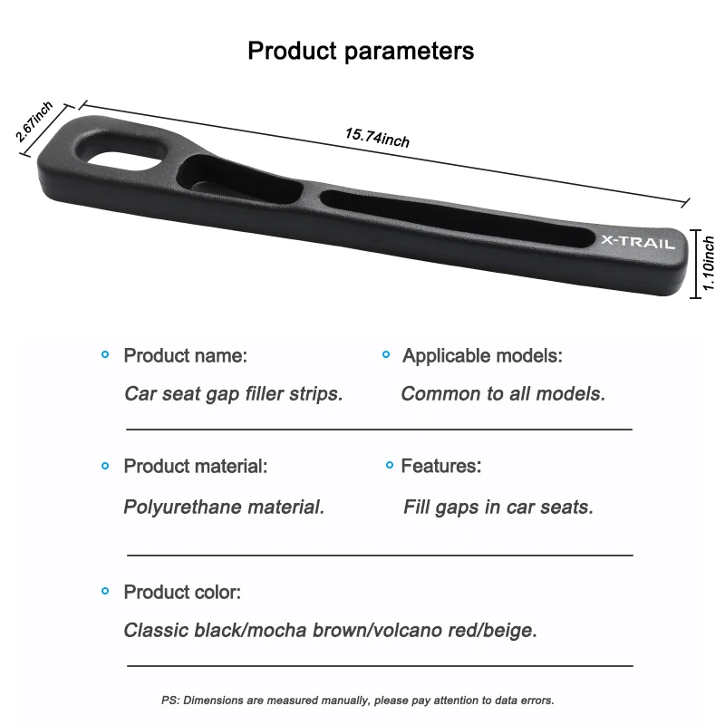 Striscia di riempimento a prova di perdite per striscia di riempimento laterale per seggiolino auto per Nissan X-Trail t30 t32 Gap Filler Strip