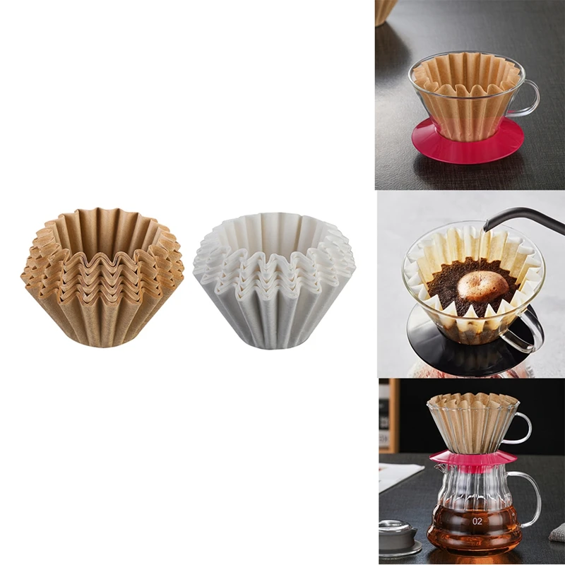 200 Pieces Of Coffee Filter Paper Drip Filter Paper Cake Bowl Filter Cup Oil-Proof Cupcake Liner Baking Cup High Guality (Small)