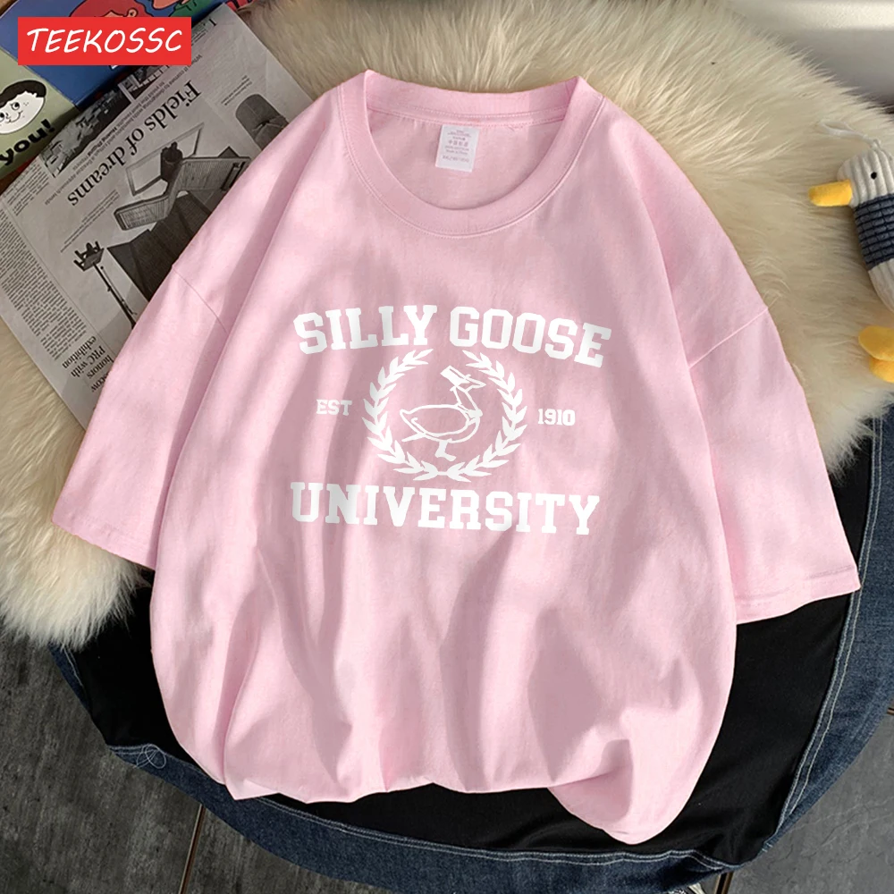 Silly Goose Est 1910 University Tshirt Mens Vigor Funny Tee Shirt Originality Outdoor T Shirt Harajuku Casual Short Sleeve