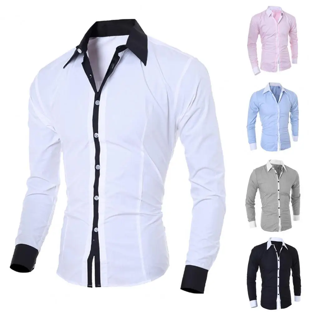 Heren Strepen Shirts Lange Mouwen Slanke Witte Sociale Shirts Casual Mannenkleding Business Camisa Masculina Chemise Kerstshirt