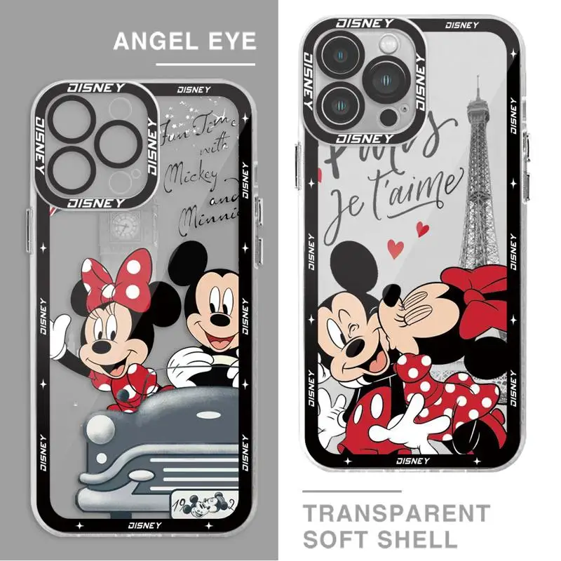 Disney Minnie Mickey Londan Phone Case for Honor X9a 5G 90 Lite X8 4G X8a X7b X9b 5G X8b 4G Clear Silicone Cover