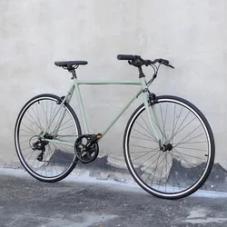 700c Vintage Road Bike Retro Commuter Shift Bike City Bikes 7 Speed Racing Bicycles For Adults Light Weight City Cycling
