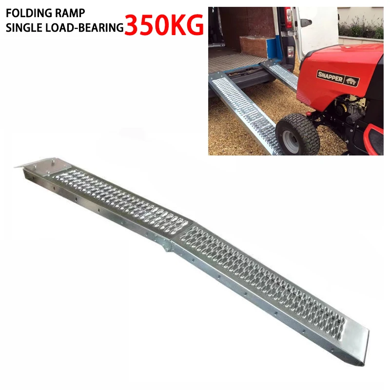 

1PC Motorcycle Ramp For ATVs UTVs For Pickup Trucks Folding Aluminum Dirt Bike Ramp,Single Folding ladder Load-bearing 350kg