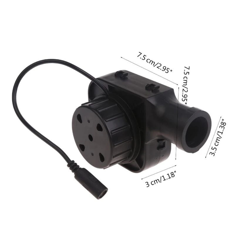 A2UD 7530 75x75x30mm 12V EU/미국 플러그 블로우 그릴 바베큐 팬 5500RPM 휴대용 바비큐 공기 송풍기 실외용 속도
