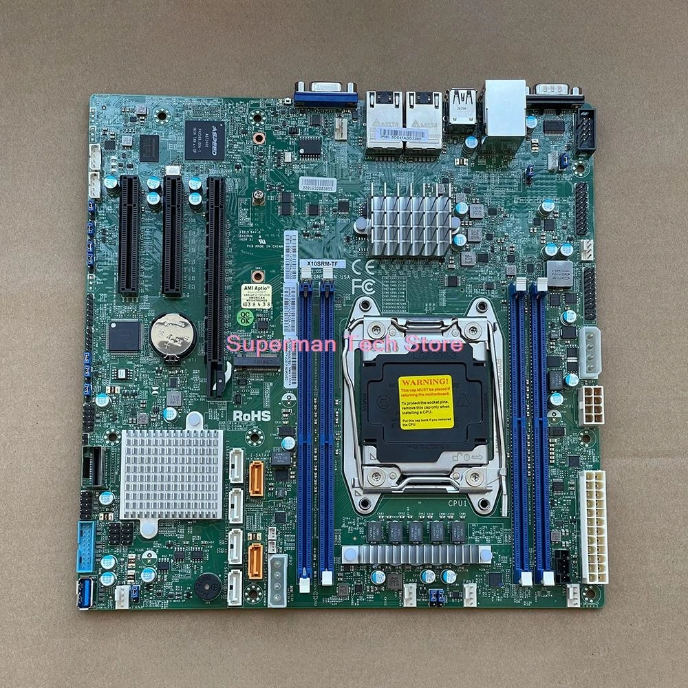 Single socket R3 LGA 2011 Supports Xeon Processor E5-2600 v4†/ v3 and E5-1600 v4†/ v3 Family For Supermicro X10SRM-TF