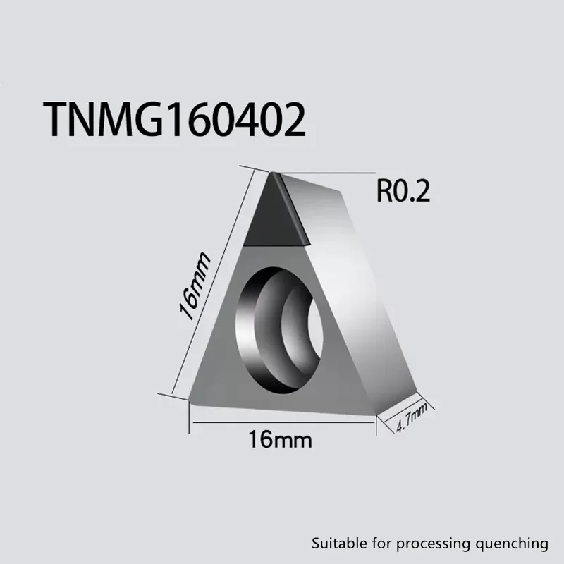 PCD TNMG160402 Insert Single Crystal Turning Tool High Hardness Diamond Cutter for Copper Aluminum to Achieve Mirror Effect