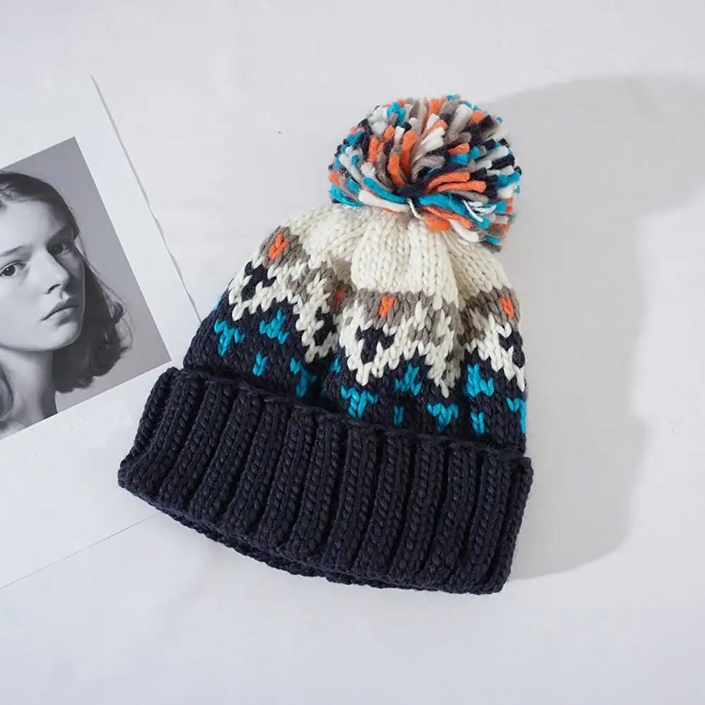 قبعة هيب هوب محبوكة مقاومة للرياح للرجال ، قبعة دافئة ، أحادية اللون ، شتوية