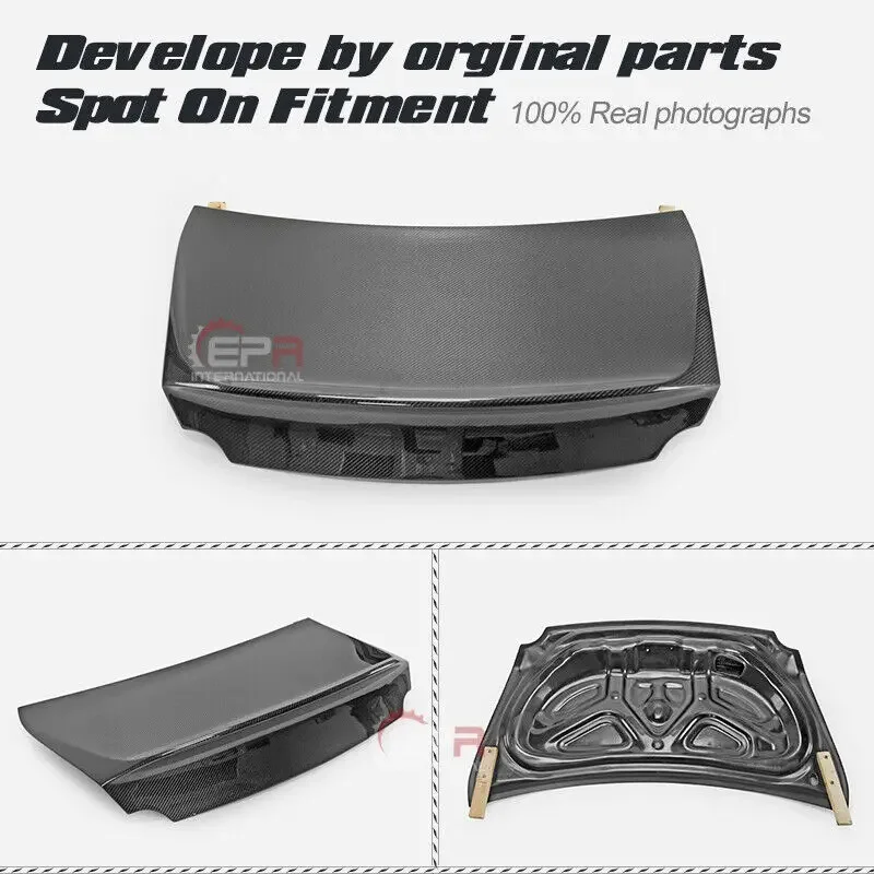 (Local in USA) For Nissan R35 GTR 08-16 AS-Style Carbon Fiber Rear Trunk Boot Lid Bodykits Trim