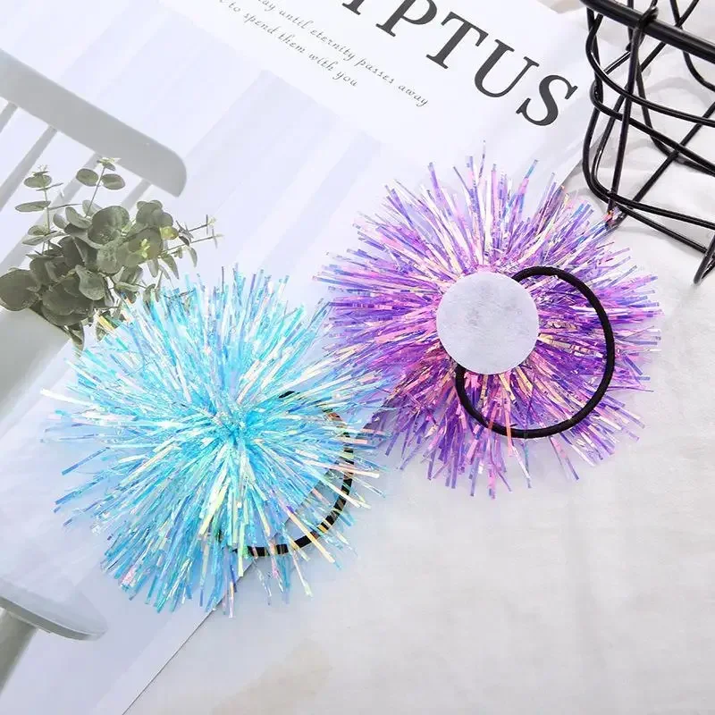 

12pcs Pom Pom Hair Ties Ball Elastic Cute Pompom Hair Bands Colorful Ropes Ponytail Holders Scrunchie