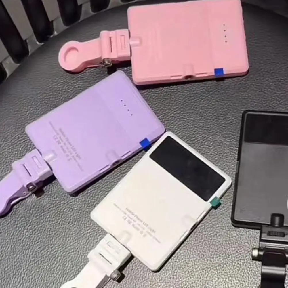 New Portable Mini Selfie Light Fill Light With 3 Modes Adjustable Brightness Rechargeable For Rechargeable Die Filled Light G7V8