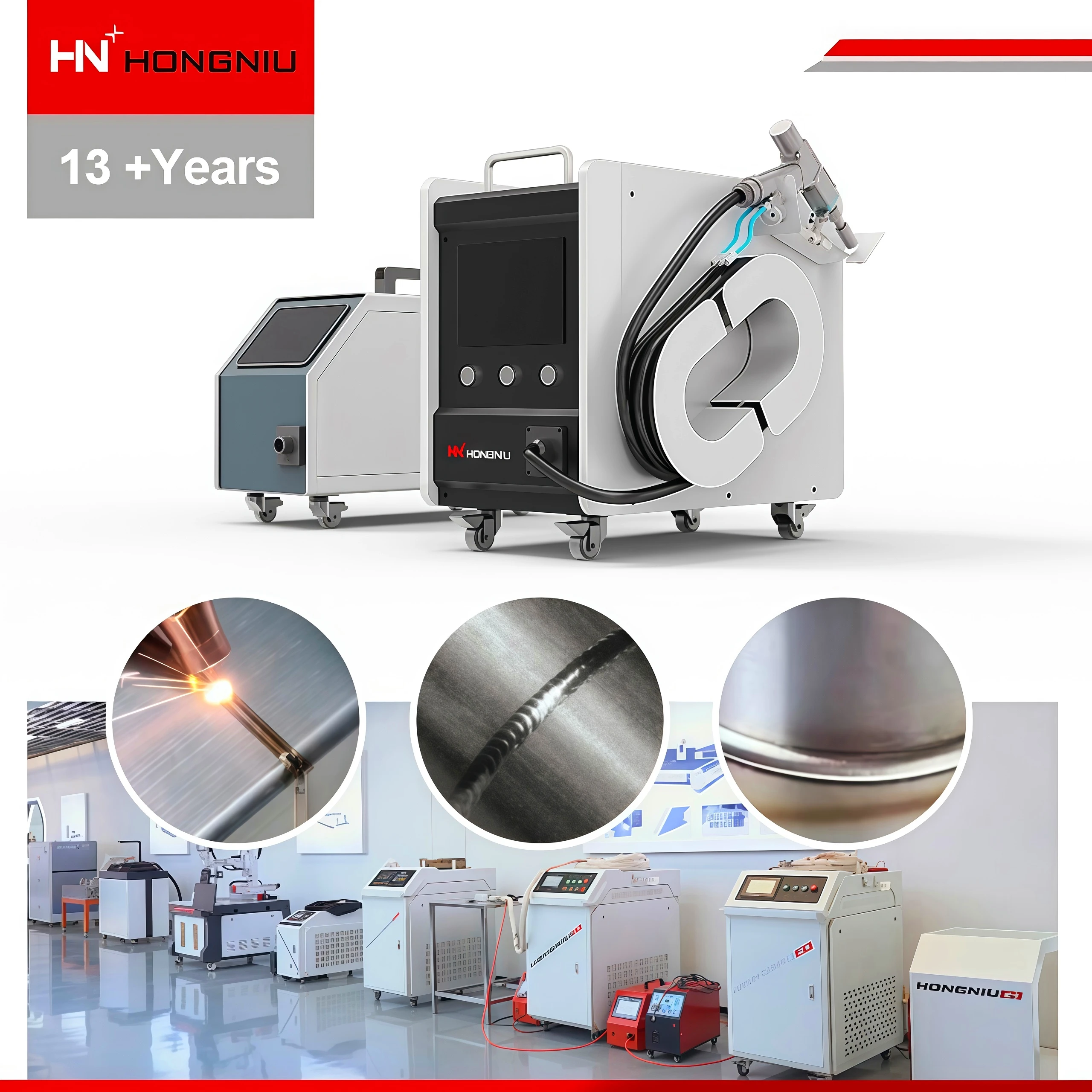 

HN Laser 4-in-1 Fiber Laser Welding Machine Handheld | Air Cooling, No Deformation, Beautiful Welds