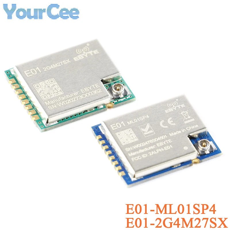 NRF24L01 2G4M27SX ML01SP4 + โมดูลไร้สาย Wi-Fi 2.4GHz RF nRF24L01 + PA + LNA 2.4G 4km การส่งผ่านทางไกล500mW