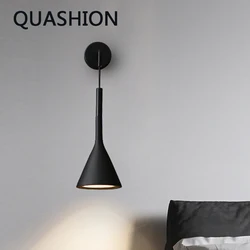 LED Wall Lamps Nordic Bedroom Bedside Lighting Indoor Aisle Stairs Living Room Decor Adjustable Sconces Home Decors Wall Lights