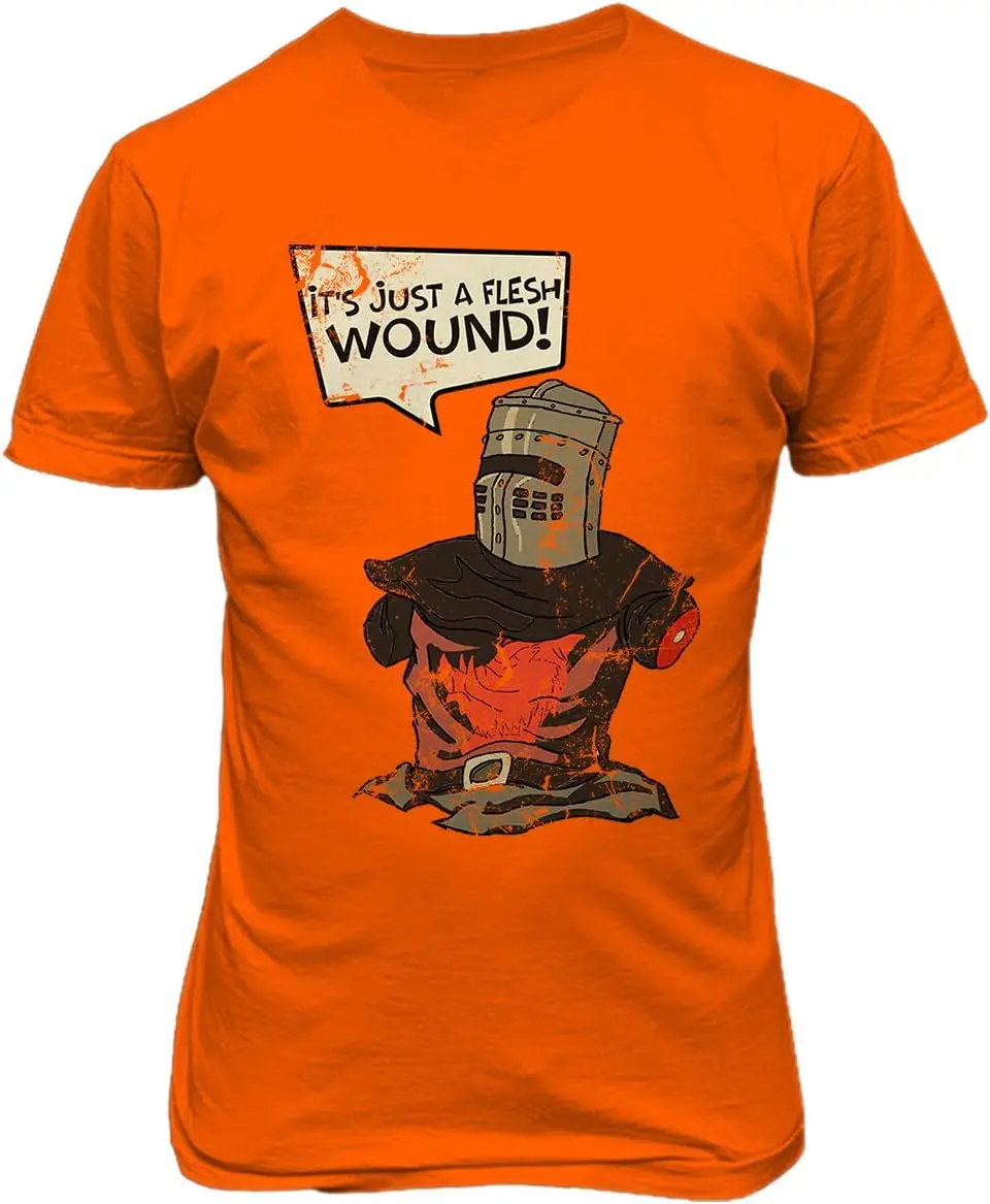 New Graphic Shirt It's Just a Flesh Wound Novelty Tee Python Men's T-Shirt