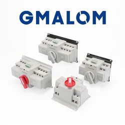 ATS Automatic Transfer Switch CBlevel  2P 4P 63A 100A 220V 50/60Hz Dual Power Manual Changeover Switch Miniature Circuit Breaker