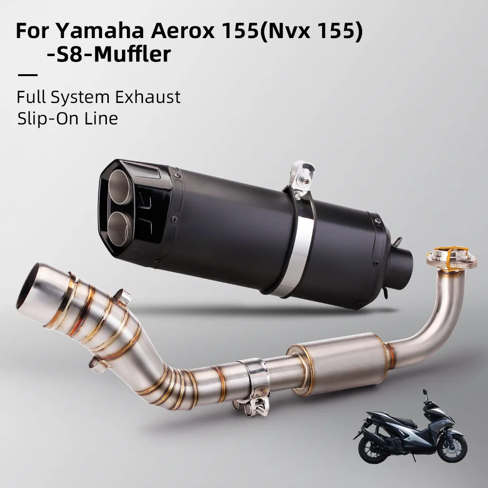 

Escape Slip On 51MM Front Tube Link Pipe Connect Original full Motorcycle Exhaust System For NMAX155 NVX155 AEROX155