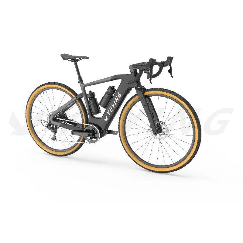 

Wholesale EU K-Mark 700c Electric-Assist Gravel Road Bike 250W Carbon Fiber Frame 36V Daily Using Ebike Reflective Headlight