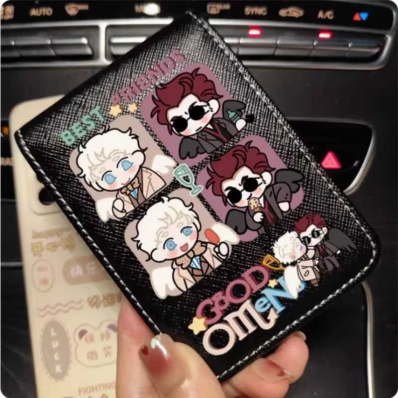 Anime Goede Voortekenen Mode Portemonnee Pu Portemonnee Kaart Cash Holder Tas Cosplay Cadeau B502